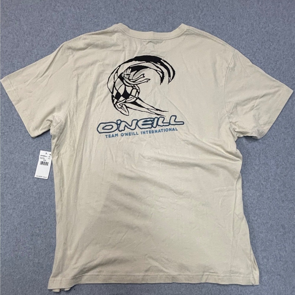 ONeill Mens Team Spike Graphic T-Shirt Khaki Beige XXL FA5118517